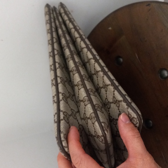 Authentic Vintage Gucci GG Monogram Supreme Sherry Web Ophidia Accordion Bag - Picture 7 of 14